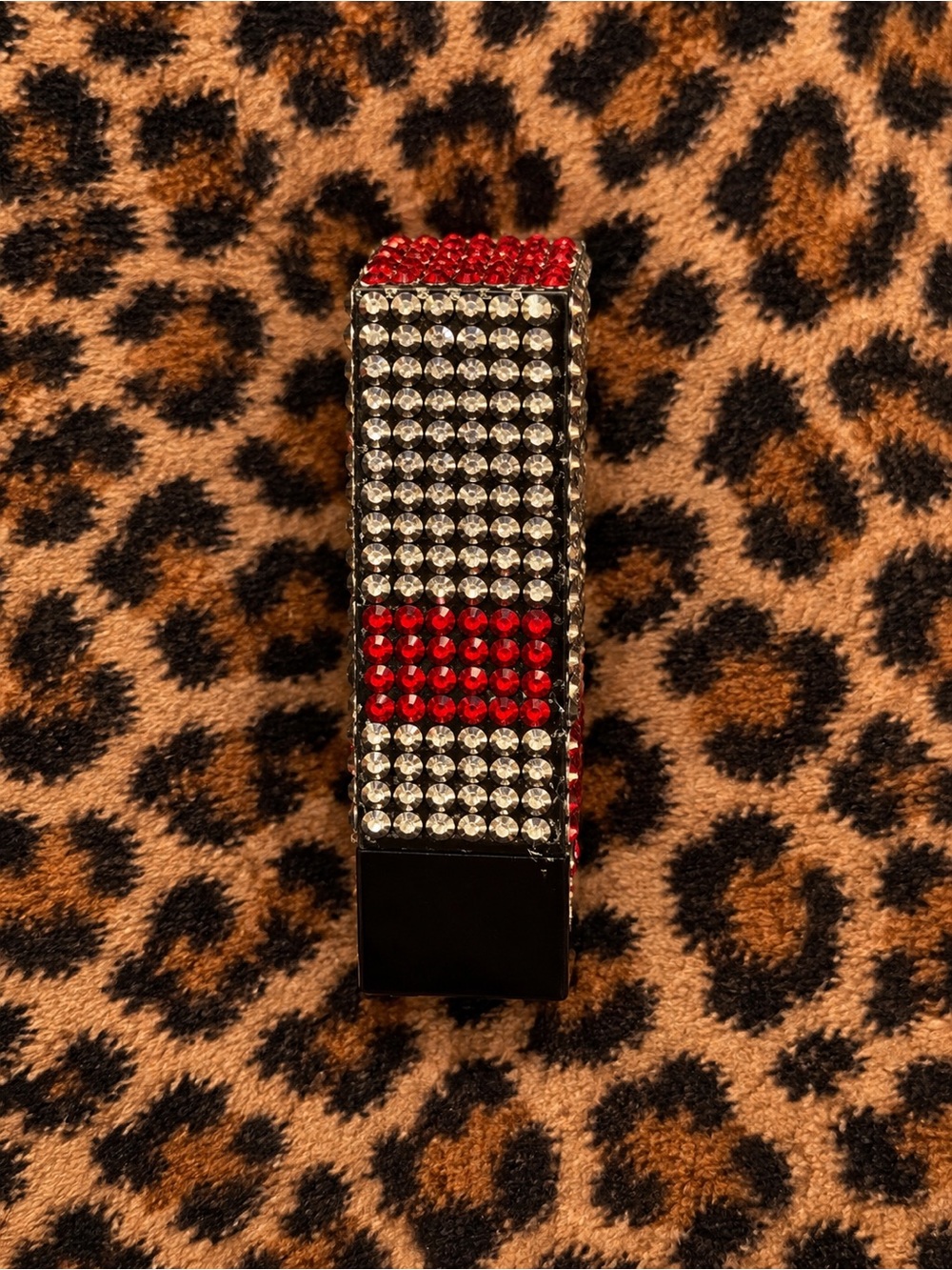 Lipstick in color red bedazzled